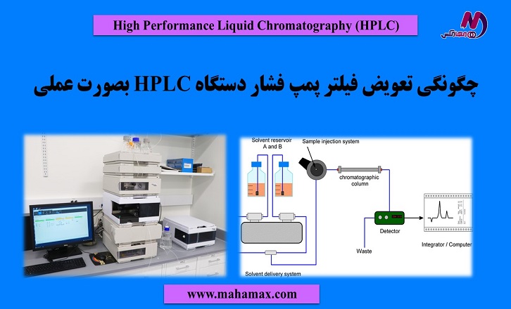 تعویض فیلتر پمپ فشار در دستگاه HPLC